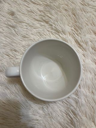 Tazza bianca in porcellana