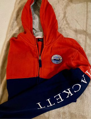 Sudadera con capucha Hackett cremallera 13-14 años