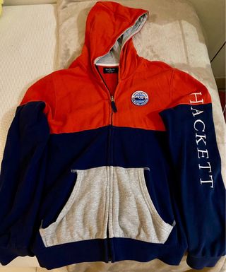 Sudadera con capucha Hackett cremallera 13-14 años