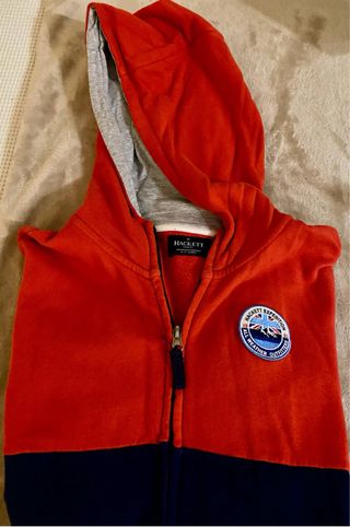 Sudadera con capucha Hackett cremallera 13-14 años