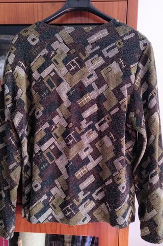 Camiseta de manga larga para mujer Color estampado