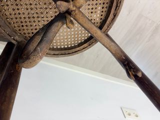 2 Sillas Tonet Madera y Ratán Marrón