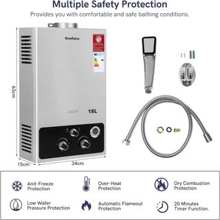 Scaldabagno a Gas 18LPM, 36KW