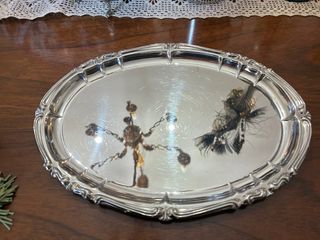 Vassoio ovale in metallo