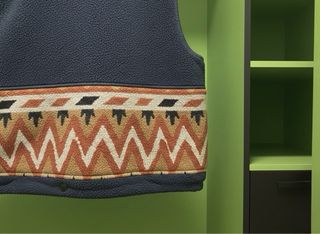 Gilet OROE vintage uomo blu multicolor