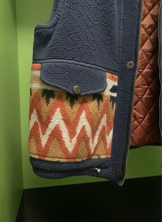 Gilet OROE vintage uomo blu multicolor