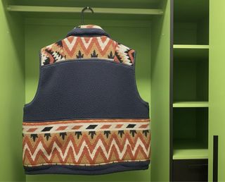 Gilet OROE vintage uomo blu multicolor