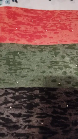 Camiseta Talla XL Flores y Rayas