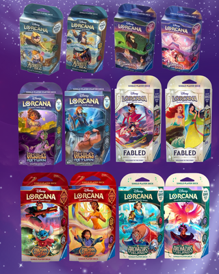 Pack 2 mazos de cartas Disney Lorcana a elegir