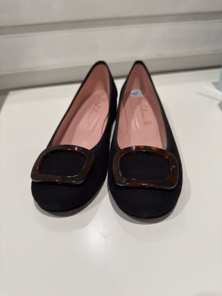 Pretty Ballerinas Negras con Hebilla NUEVAS