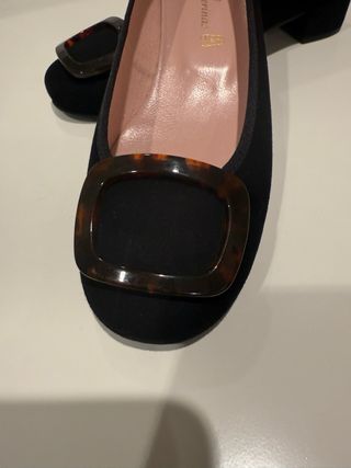 Pretty Ballerinas Negras con Hebilla NUEVAS