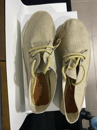 Alpargatas Beige Nuevas en Caja