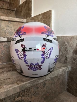 Casco LS2 Mariposas Moradas