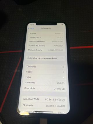 iPhone 11 Pro Gris Espacial 256GB