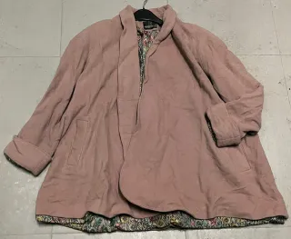 Chaquetón paño rosa