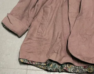 Chaquetón paño rosa