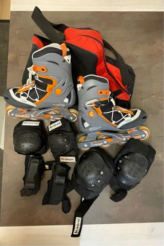 Patines Decathlon Ajustables + Protecciones