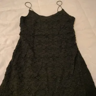 Vestido largo negro con forro