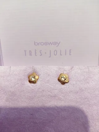 Orecchini Brosway fiore oro