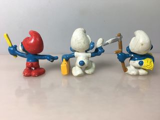 Figure di Puffi lotto 10 puffi smurfs vintage
