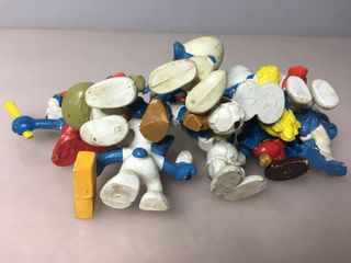 Figure di Puffi lotto 10 puffi smurfs vintage