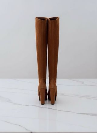 Nuevas Botas altas marrones tacón