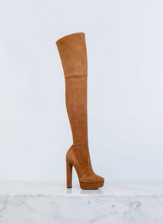 Nuevas Botas altas marrones tacón