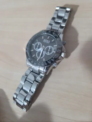 Reloj Hugo Boss Negro y Plateado