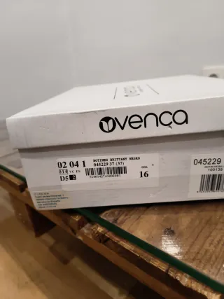 Botines tacón Venca Serraje Negro Talla 37