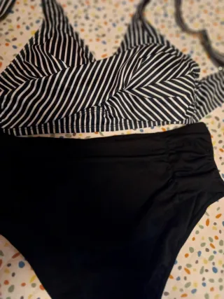 Bikini Rayas Blanco y Negro
