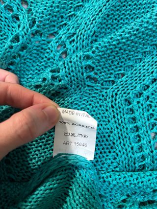 Jersey fino azul turquesa