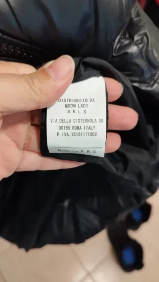 Piumino lungo nero NUOVO