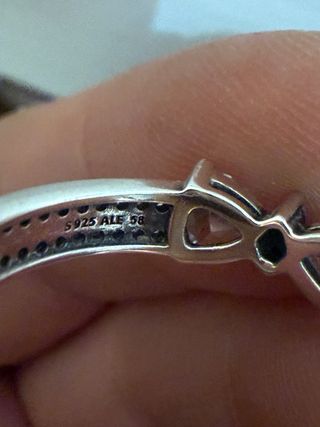 Conjunto Pandora: Pendientes y Anillo Lazo talla58