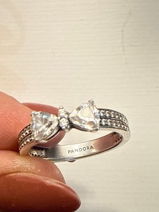 Conjunto Pandora: Pendientes y Anillo Lazo talla58