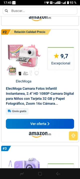 Cámara Instantánea Infantil ElecMoga