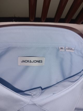 Camisa Jack & Jones Slim Fit Talla XL Azul