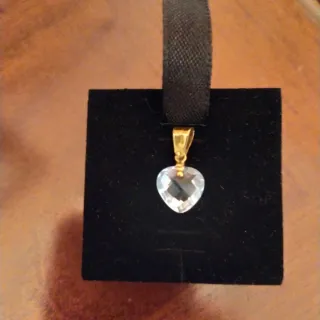 Ciondolo cuore oro bianco