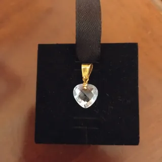 Ciondolo cuore oro bianco