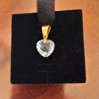 Ciondolo cuore oro bianco