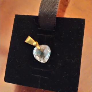 Ciondolo cuore oro bianco