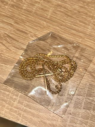 Reloj Geneva Dorado Pulsera Anillo Cruz