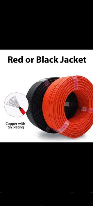 Cable Solar Fotovoltaico 12AWG-4mm² 100m (50m+50m)