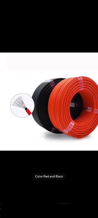 Cable Solar Fotovoltaico 12AWG-4mm² 100m (50m+50m)