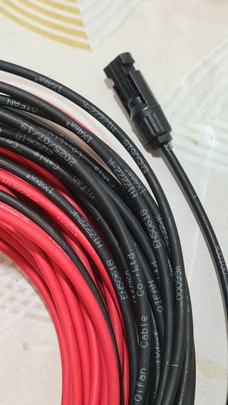 Cable Solar Fotovoltaico 12AWG-4mm² 100m (50m+50m)