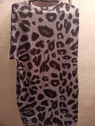 Vestido playero estampado leopardo
