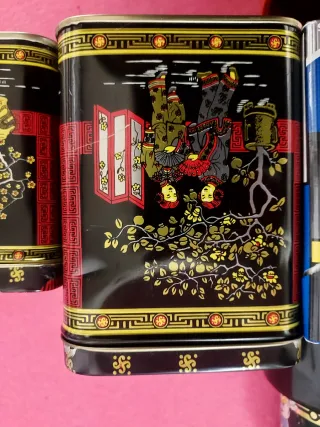 Colección 5 Cajas de Té Vintage Años 70