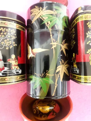 Colección 5 Cajas de Té Vintage Años 70