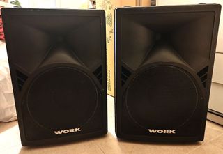 2 Altavoces Amplificados WORK 400W Woofer 12''