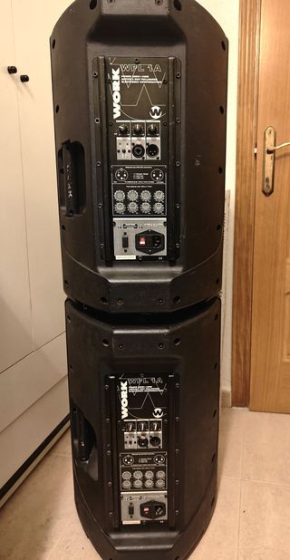 2 Altavoces Amplificados WORK 400W Woofer 12''