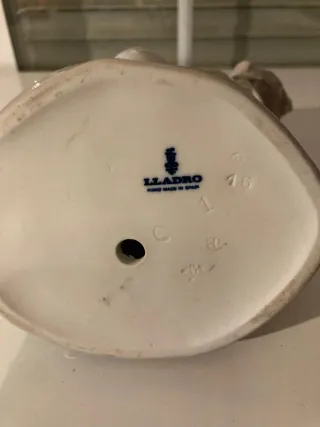 Muñeca Lladró Porcelana Niña con Gansos